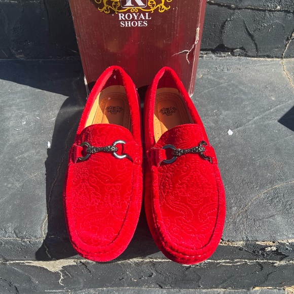 Red Men's Loafers - Picture 1 of 6